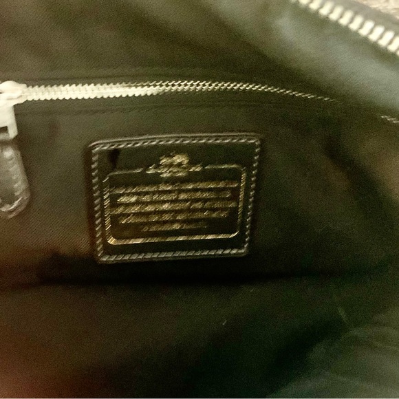 Coach Black Leather Ace Satchel Women's Bag - Picture 4 of 5